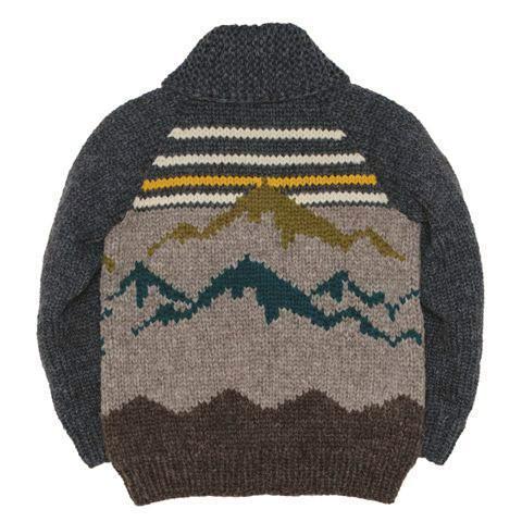 Mountain Range - Charcoal/Olive