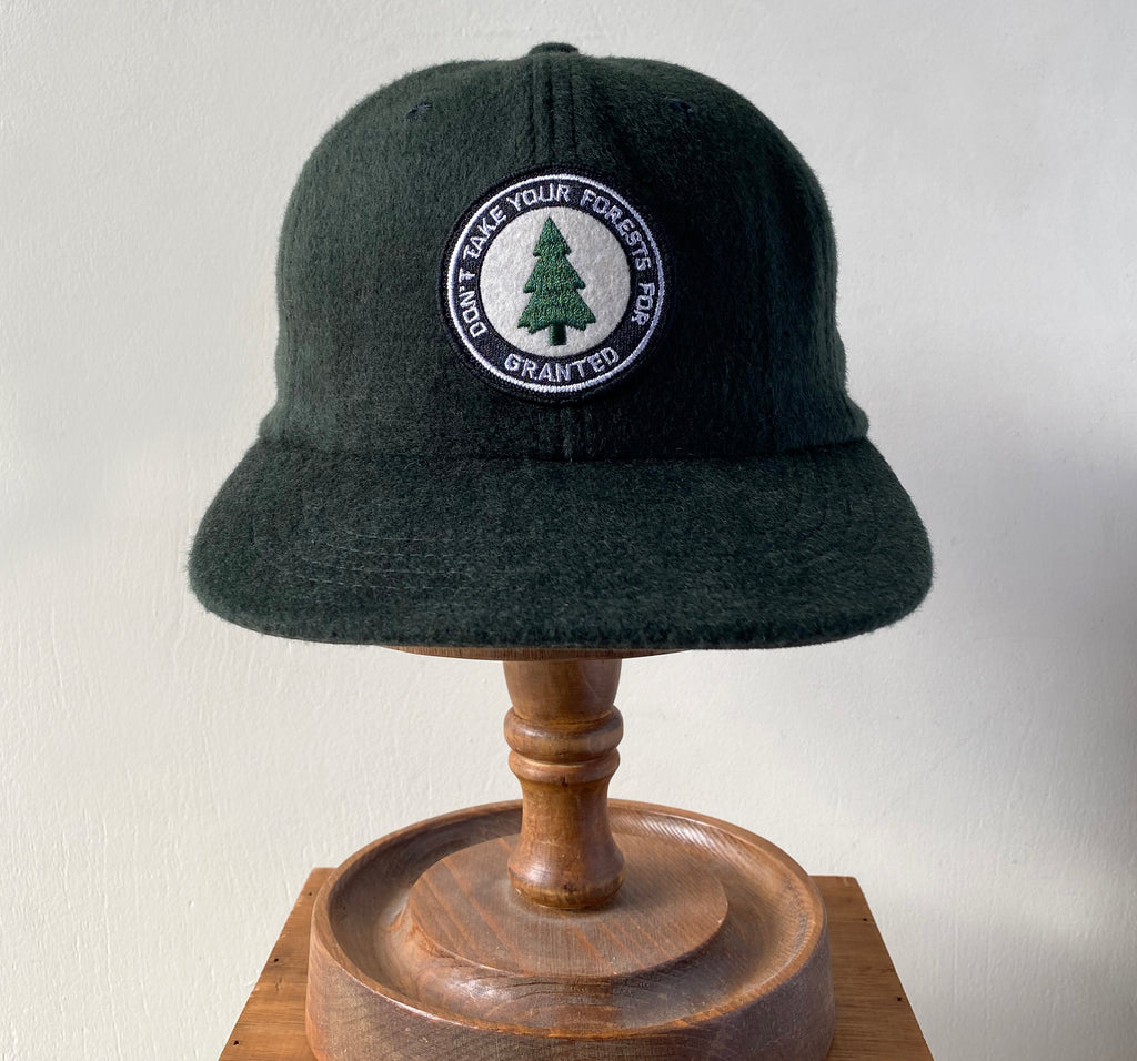 Melton wool cap Granted trees - Green