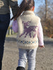 model wearing kids fawn vest