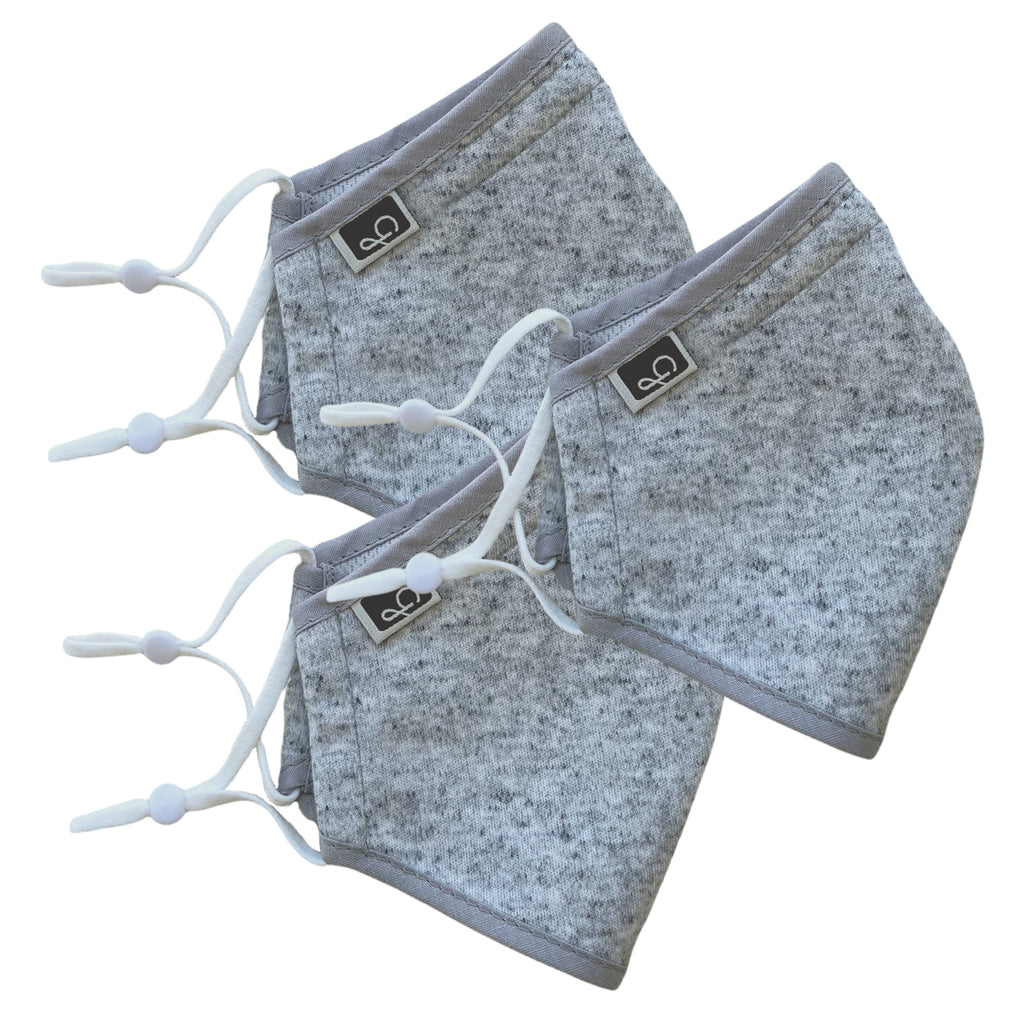 Face Mask - Light grey (3 pack)